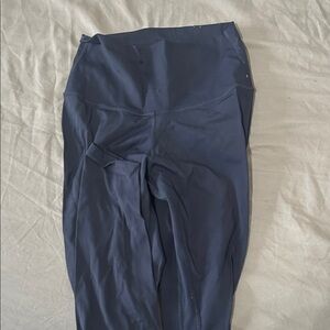 Navy Blue High-Waisted Leggings